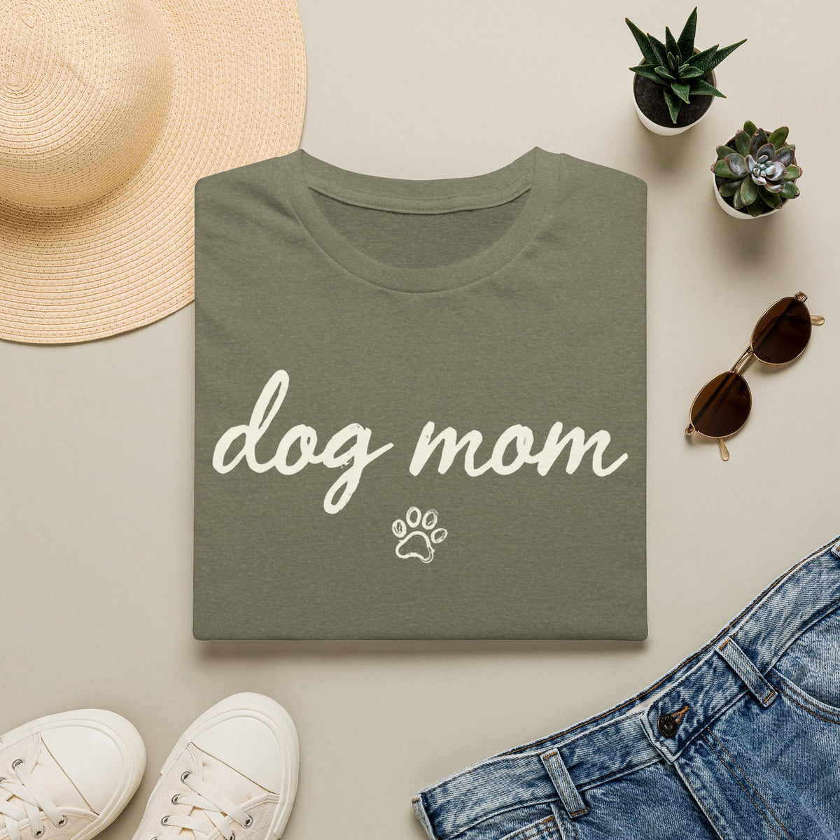 Dog Mom Paw T-Shirt