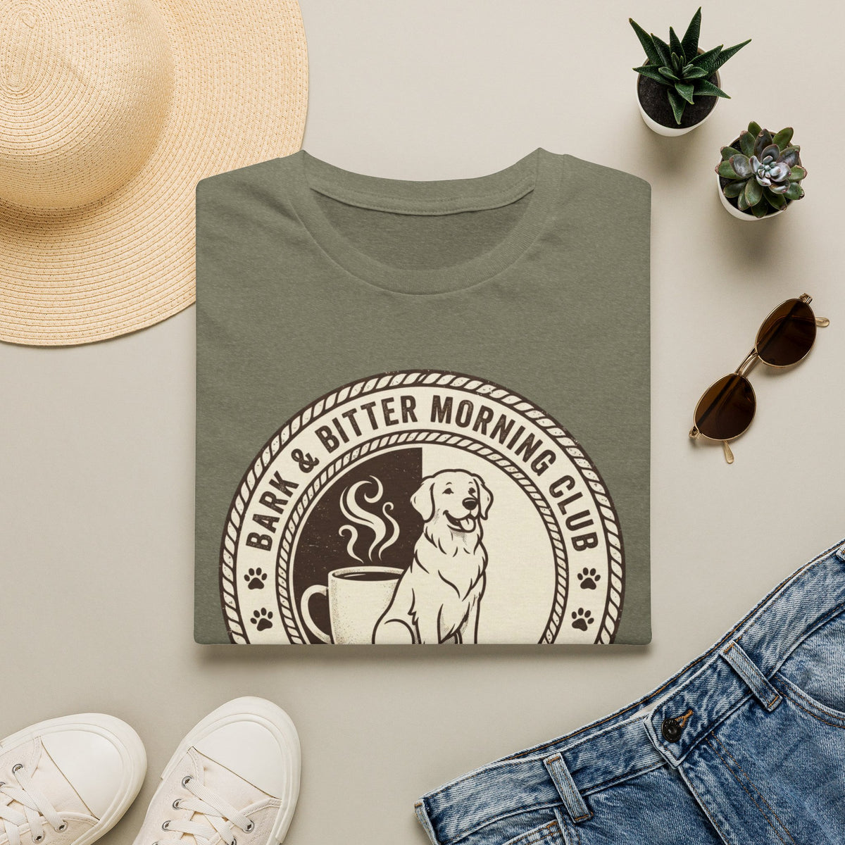 Bark & Bitter Morning Club Golden T-Shirt